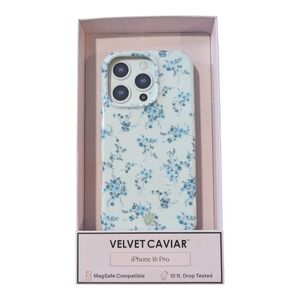 Nn6-O Velvet Caviar Magsafe Case for Apple iPhone 16 Pro(two camera) French Blue